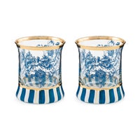 Royal English Garden Tumbler Glass, Set of 2