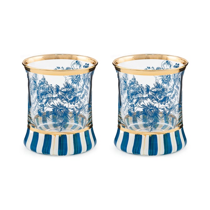 Royal English Garden Tumbler Glass, Set of 2 image number 0
