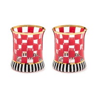 Carnival Fuchsia Tumbler Glass, Set of 2