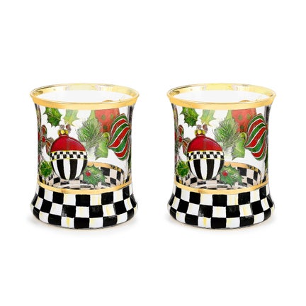 Deck the Halls Tumbler, Set of 2