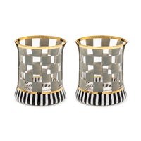 Carnival Sterling Tumbler Glass, Set of 2