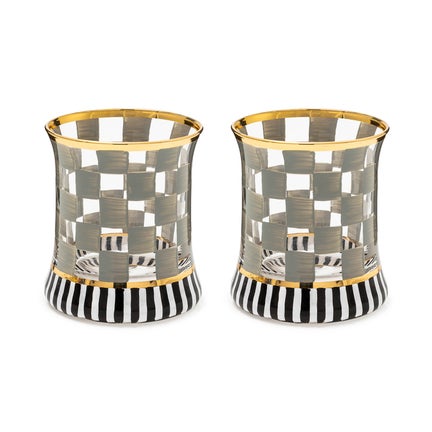 Carnival Sterling Tumbler Glass, Set of 2