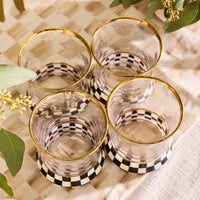 Courtly Check Tumbler Glass, Set of 2