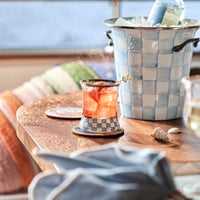 Sterling Check Tumbler Glass, Set of 2