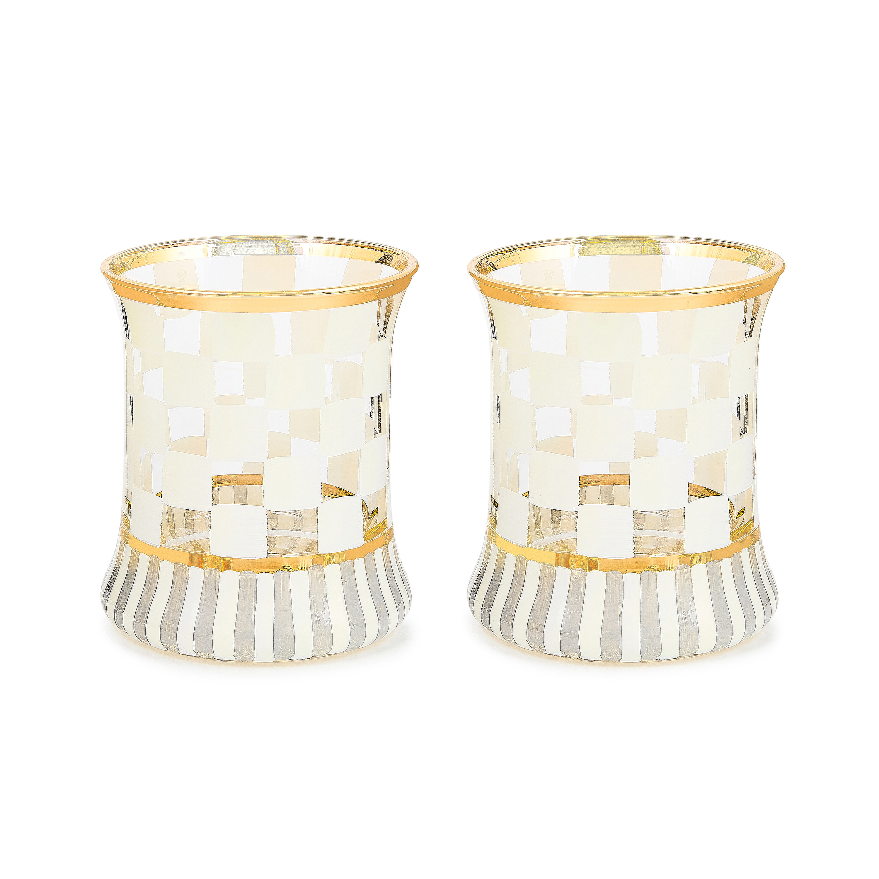 Carnival White Tumbler Glass, Set of 2