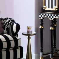 Violet Check Glassware