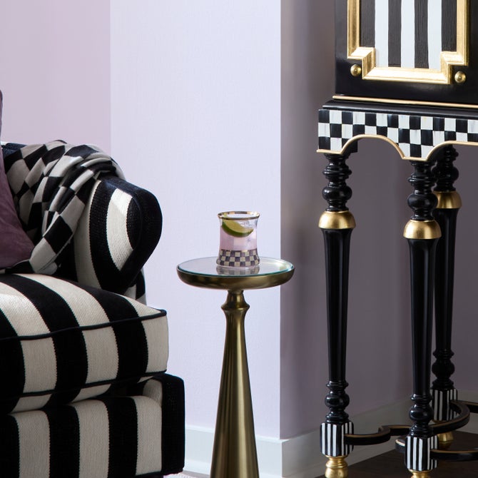 Violet Check Glassware image number 6