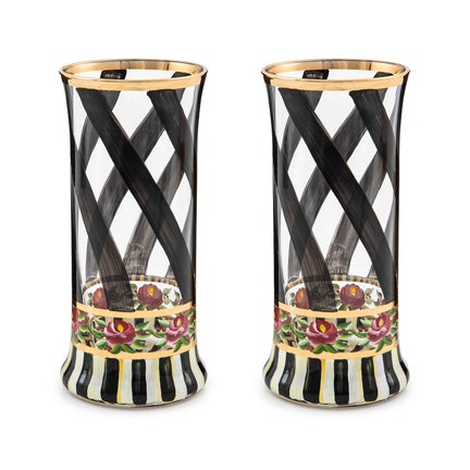 Maypole Black Highball Glass, Set of 2