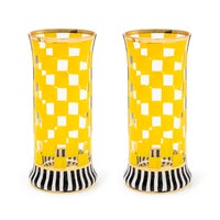 Carnival Yellow Highball Glass, Set of 2