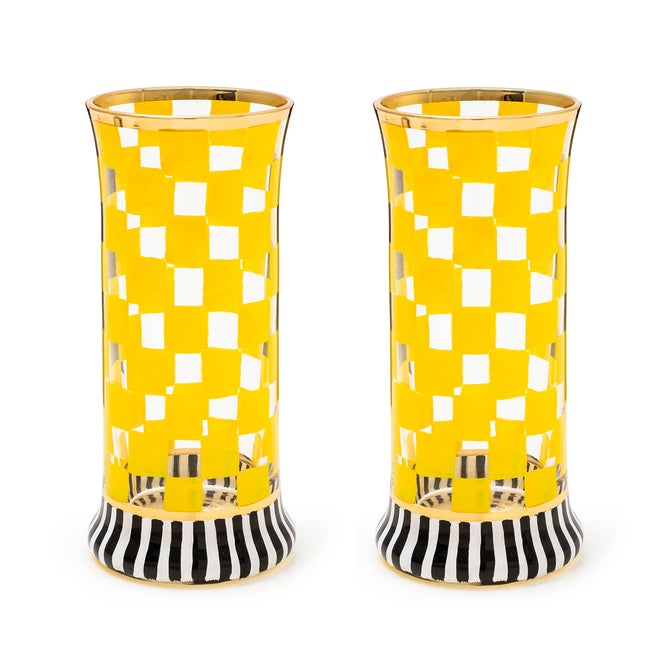 Carnival Yellow Highball Glass, Set of 2 image number 0