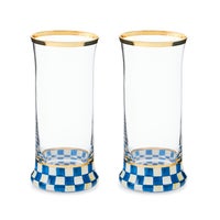 Royal Check Glassware