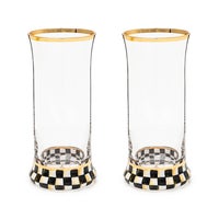 Courtly Check Highball Glass, Set of 2