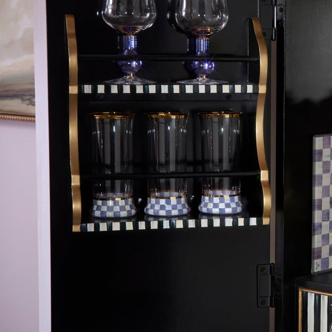 Violet Check Glassware image number 7