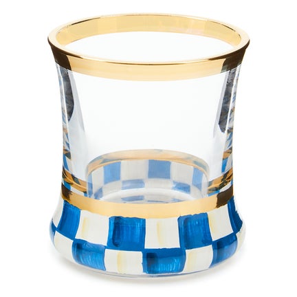 Royal Check Shot Glass