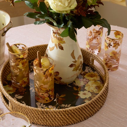 Wild Rose Highball Glass, Set of 4