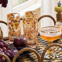 Wild Rose Highball Glass, Set of 4