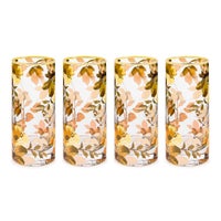 Wild Rose Glassware, Set of 4
