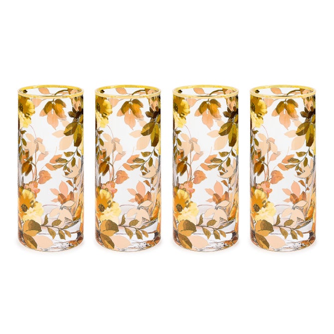 Wild Rose Highball Glass, Set of 4 image number 0