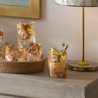 Wild Rose Tumbler Glass, Set of 4