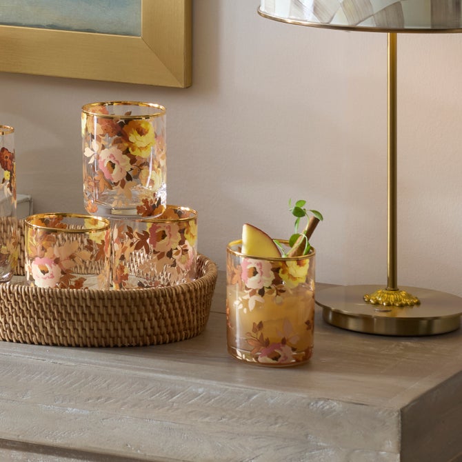 Wild Rose Tumbler Glass, Set of 4 image number 2