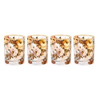 Wild Rose Glassware, Set of 4