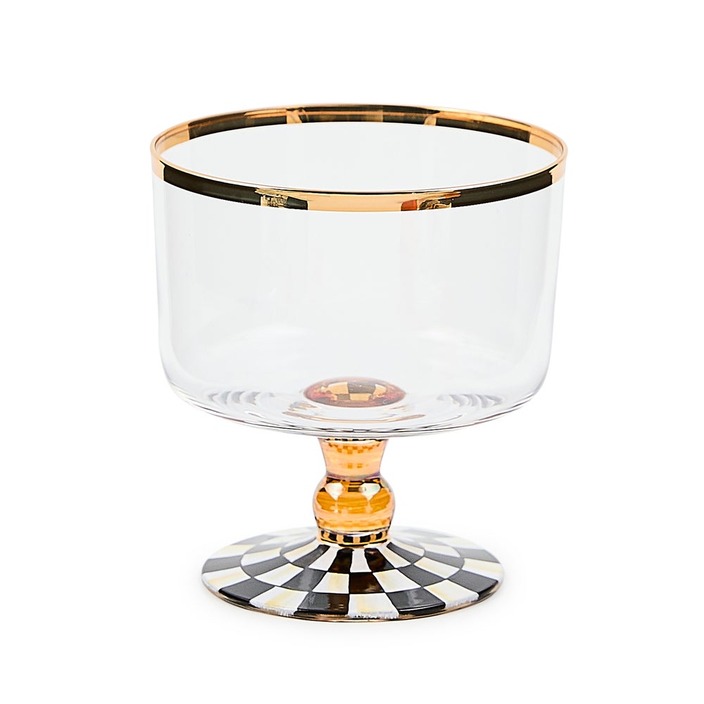 Courtly Check Glass Sorbet mackenzie-childs Panama imagen 1 Courtly Check Glass Sorbet mackenzie-childs Panama imagen 1