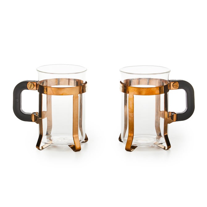 Glass Coffee Cup, Set of 2 image number 0