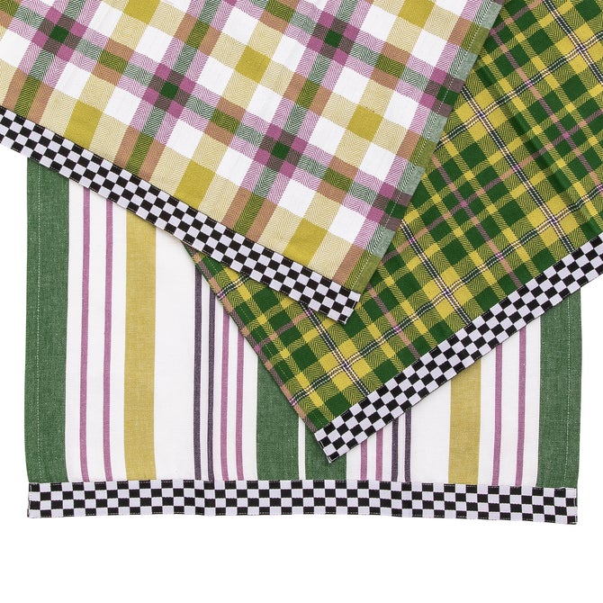 Tartan Check Assorted Woven Dish Towels, Set of 3 image number 2