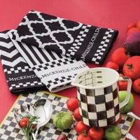 Black & White Zig Zag Dish Towels, Set of 3