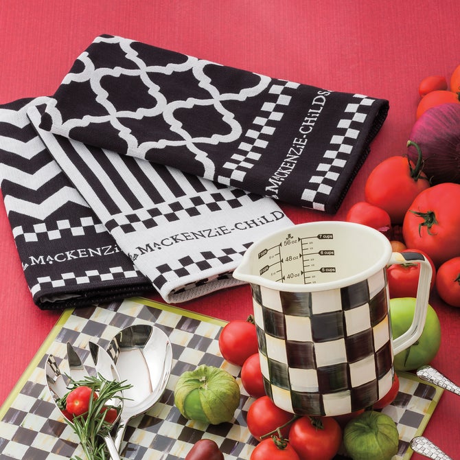Black & White Zig Zag Dish Towels, Set of 3 image number 3