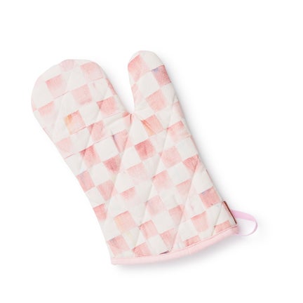 Rosy Check Oven Mitt