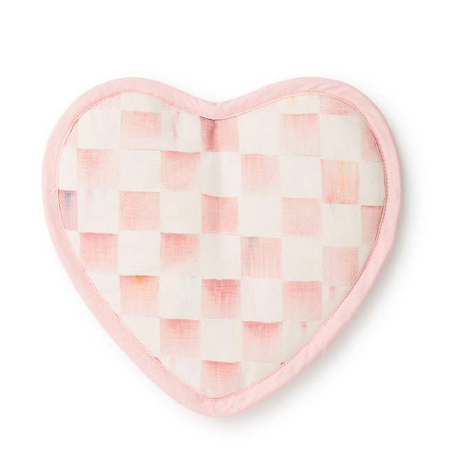 Rosy Check Heart Potholder image number 0