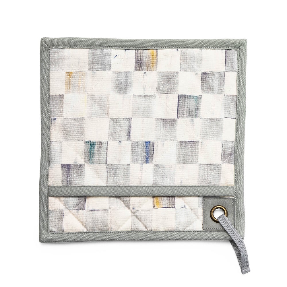 Sterling Check Bistro Potholder mackenzie-childs Panama imagen 1