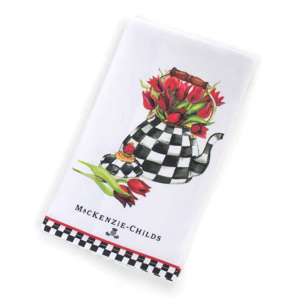 Tulip Tea Kettle Dish Towel mackenzie-childs Panama imagen 1