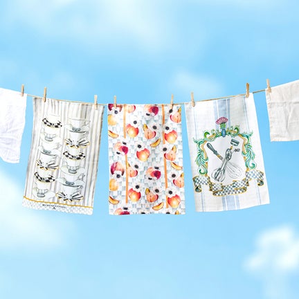 Tea Cups Dish Towel