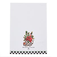 Poinsettia Tea Kettle Dish Towel