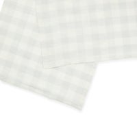Grey Check Linen Dish Towel
