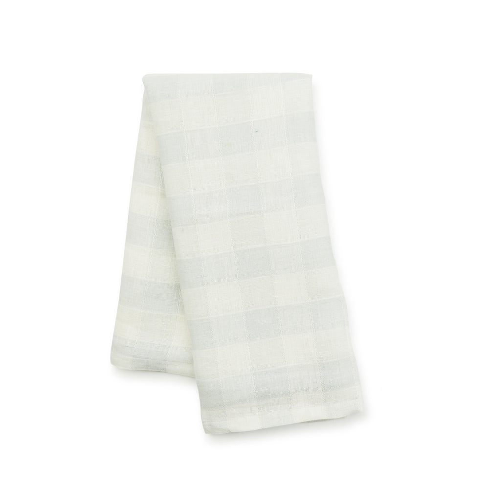 Linen Check Dish Towel - Grey mackenzie-childs Panama imagen 1