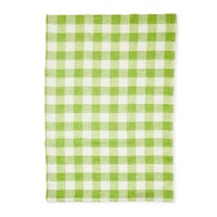 Green Check Linen Dish Towel