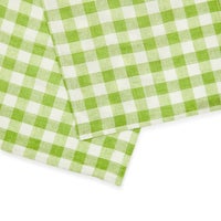 Green Check Linen Dish Towel