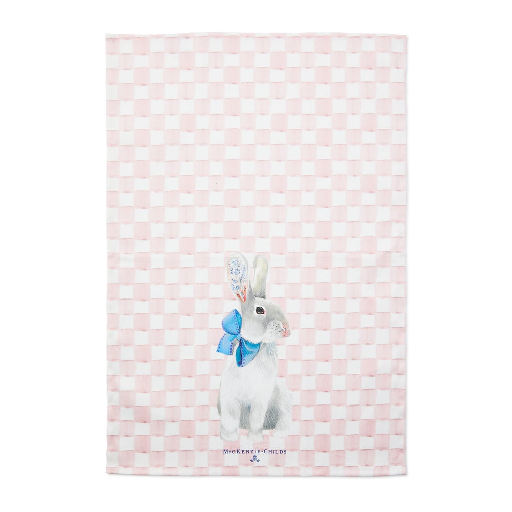 Tattoo Bunny Dish Towel mackenzie-childs Panama imagen 1 Tattoo Bunny Dish Towel mackenzie-childs Panama imagen 1