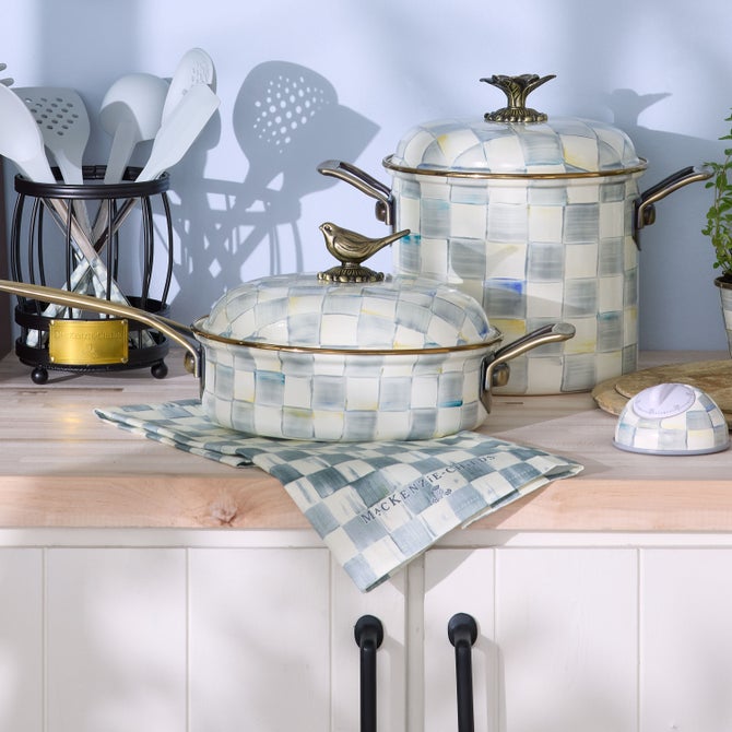 Sterling Check Dish Towel image number 1