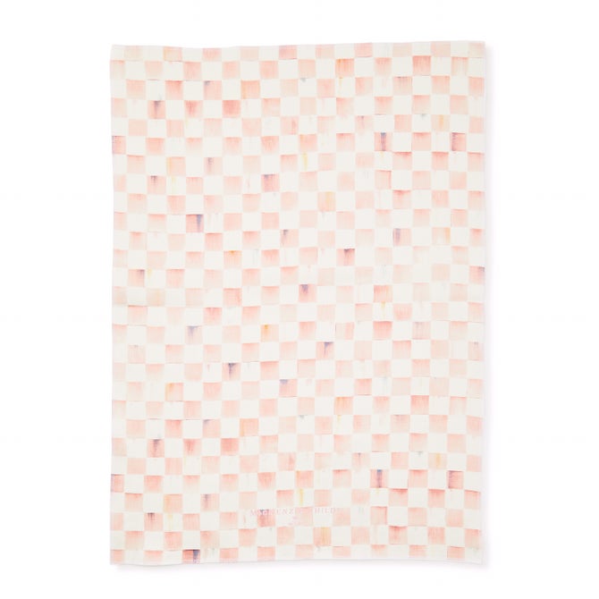 Rosy Check Dish Towel image number 2