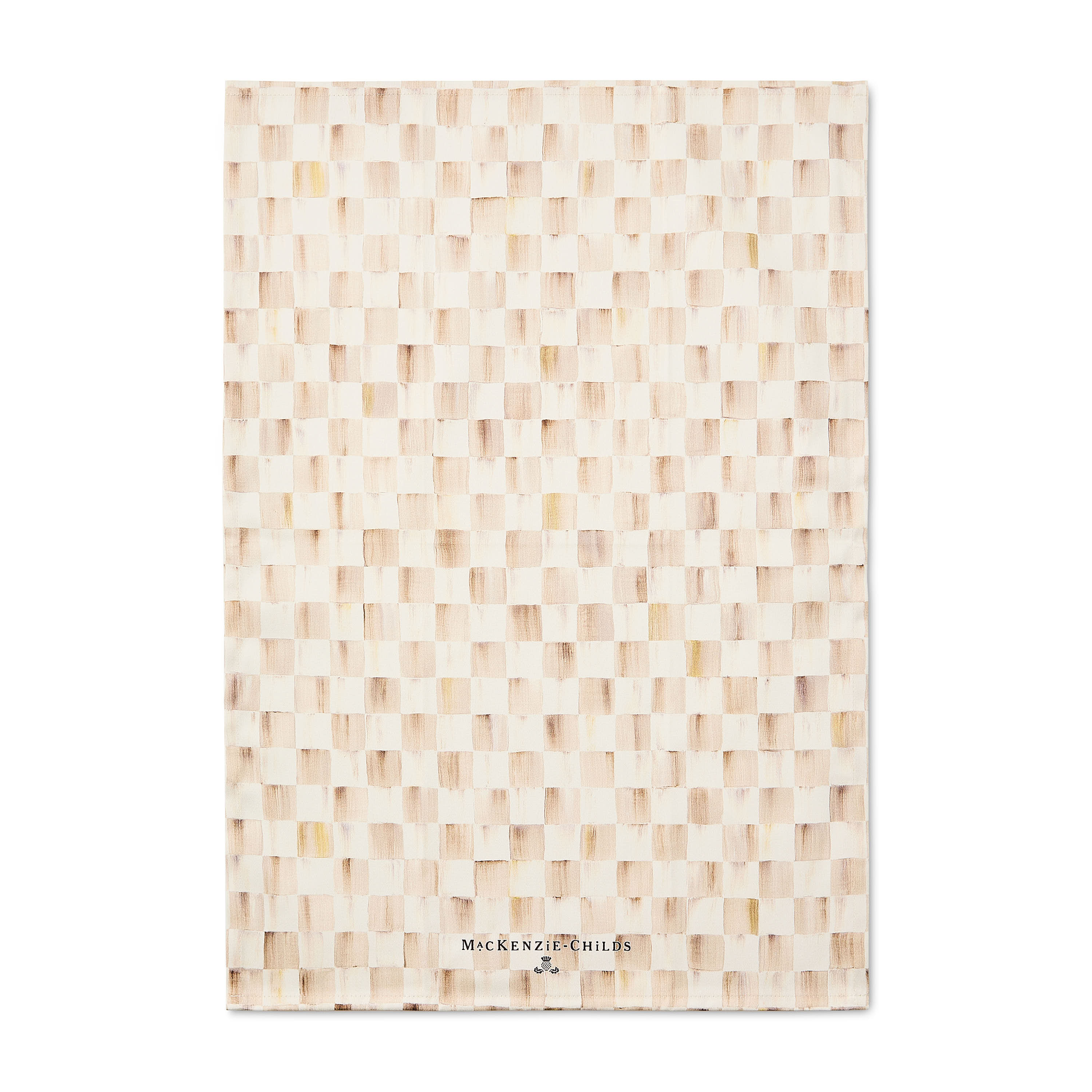 Mocha Check Dish Towel