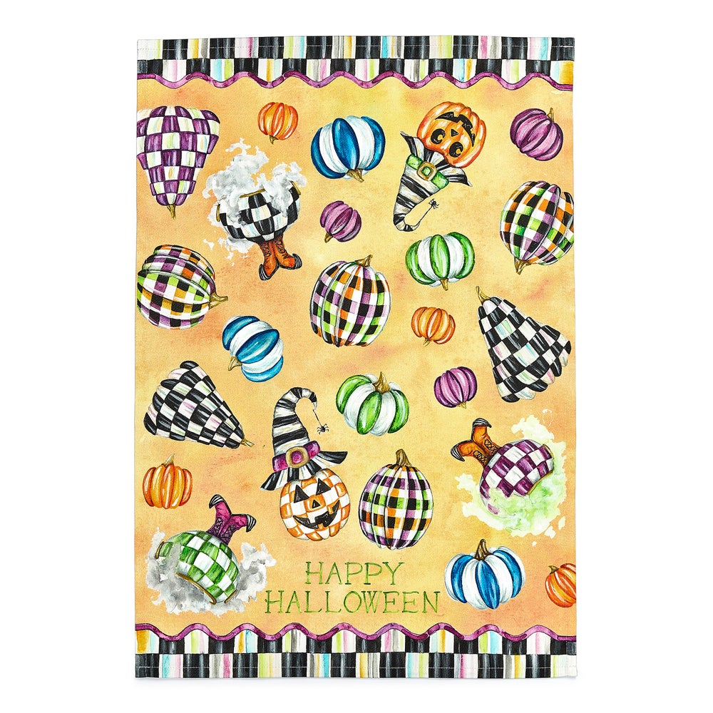 Happy Halloween Dish Towel mackenzie-childs Panama imagen 1 Happy Halloween Dish Towel mackenzie-childs Panama imagen 1
