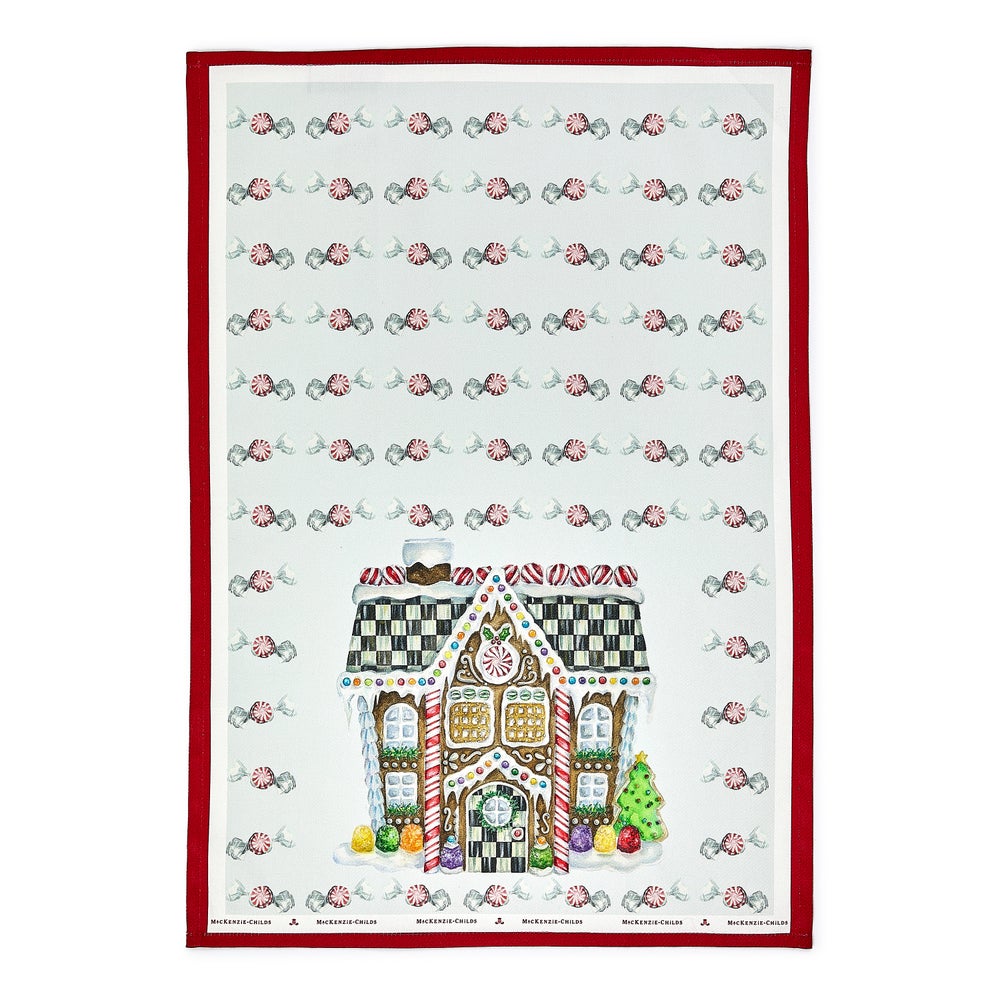 Gingerbread House Dish Towel mackenzie-childs Panama imagen 1