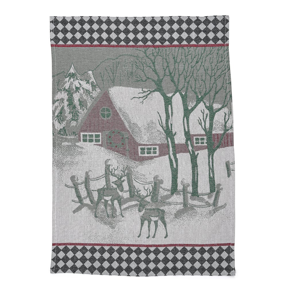 New England Jacquard Dish Towel mackenzie-childs Panama imagen 1 New England Jacquard Dish Towel mackenzie-childs Panama imagen 1