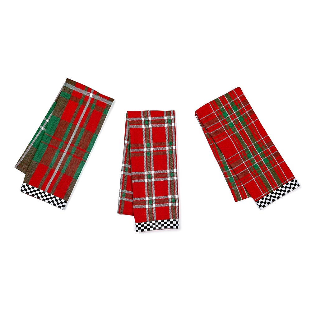 Festive Woven Dish Towels, Set of 3 mackenzie-childs Panama imagen 1