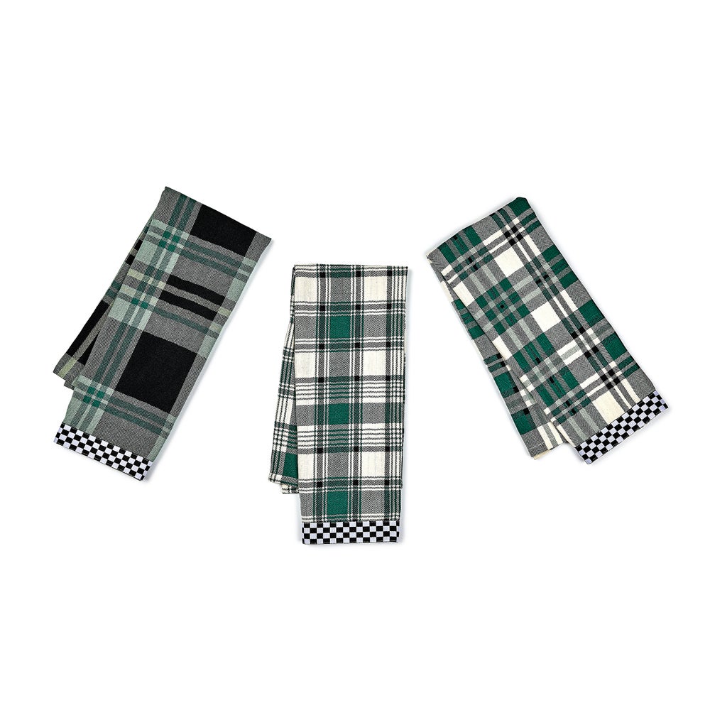 Evergreen Woven Dish Towels, Set of 3 mackenzie-childs Panama imagen 1