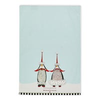 Patience Brewster Santa Penguins Dish Towel